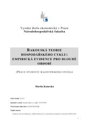 rakouskÃ¡ teorie hospodÃ¡ÅskÃ©ho cyklu - NÃ¡rodohospodÃ¡ÅskÃ¡ fakulta