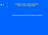 Rassegna internazionale di progetti ospedalieri - l'Ospedale nel ...