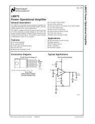 LM675 Power Operational Amplifier - LENS