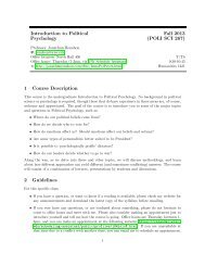 PS 267 Intro to Political Psychology.pdf - Department of Political ...