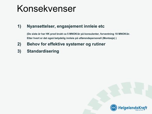 KOSTNADSFORDELING 2000-regnskap - 460 mill ... - Helgelandskraft