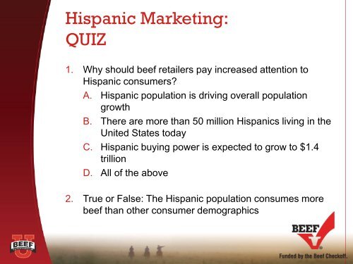 Hispanic Marketing - BeefRetail.org