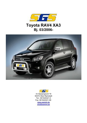 Toyota RAV4 XA3 Bj. 03/2006 - SGS