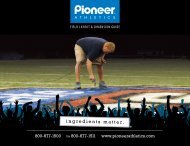 field layout & dimension guide - Pioneer Athletics