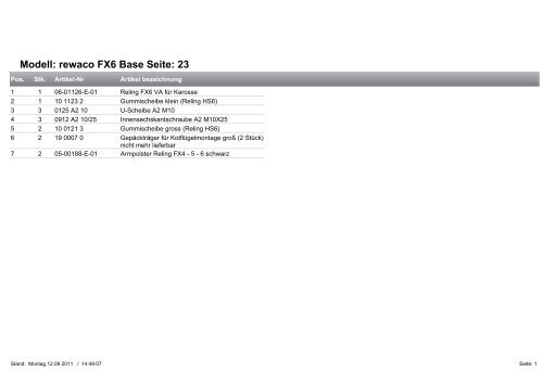 Modell: rewaco FX6 Base Seite: 1