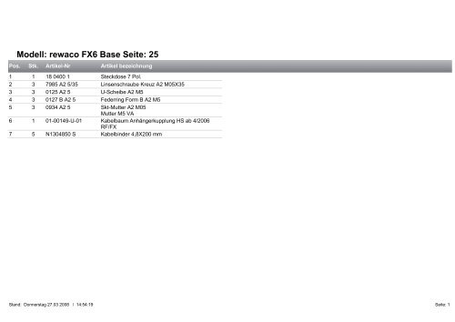 Modell: rewaco FX6 Base Seite: 1