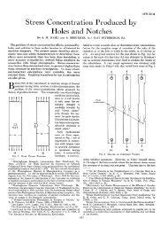 Stress Concentration Produced by Holes and Notches