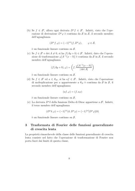 TRASFORMATA DI FOURIER E LE FUNZIONI ARMONICHE