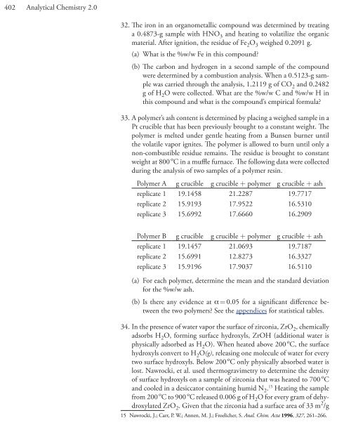 Analytical Chem istry - DePauw University