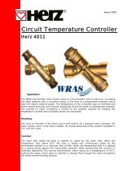 Circuit Temperature Controller - Herz Valves UK