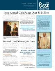 Posse Annual Gala Raises Over $1 Million - The Posse Foundation