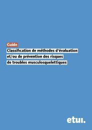 Le document - UnitÃ© HygiÃ¨ne et Physiologie du Travail