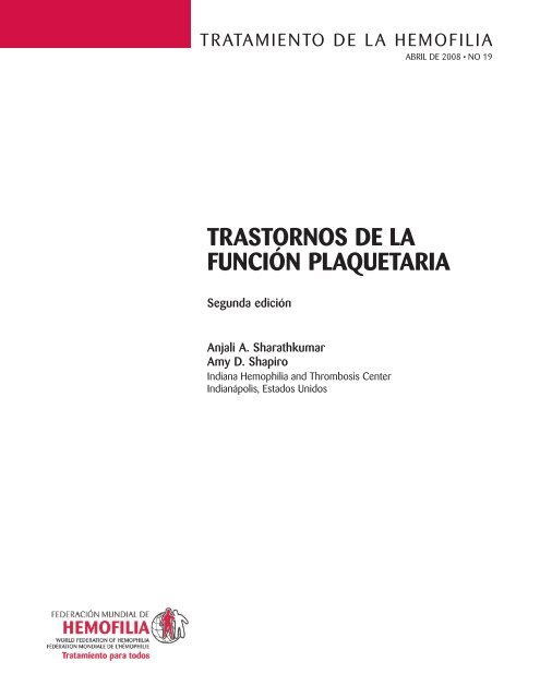 trastornos de la función plaquetaria - World Federation of Hemophilia
