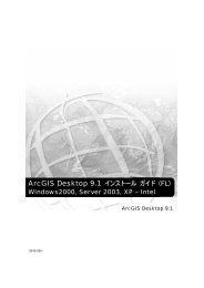ArcGIS Desktop 9.1 インストール ガイド (FL)