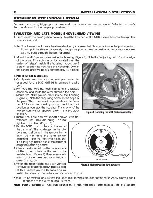 MSD Pulse Ignition for Harley-DavidsonÃ‚Â® - Zodiac