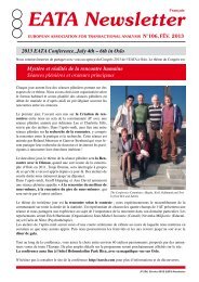 EATA Newsletter - European Association for Transactional Analysis