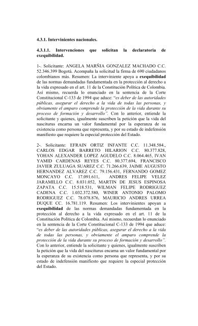 Sentencia C-355/06 EXCEPCION DE PLEITO ... - Cornell University