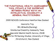 The Functional Health Assessment Tool (TFHAT)