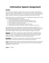 Cultural Artifact Speech Assignment Fountainhead Press