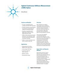 Agilent Continuous Stiffness Measurement (CSM) Option - H TEST a.s.