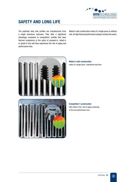 Heat sinks and water coolers - AMS Technologies