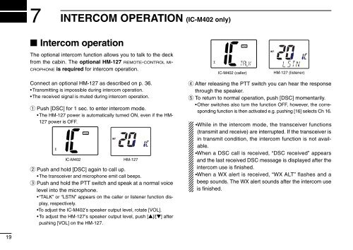 IC-M402 - ICOM Canada