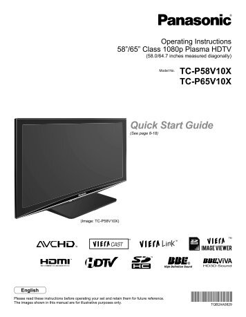 MANUAL DE USUARIO TC-P58V10X(es) - Panasonic