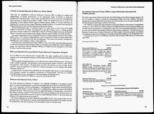 The Wellcome Trust Eighteenth Report (1988-1989)