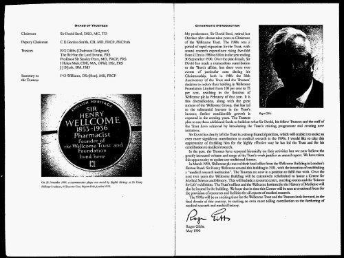 The Wellcome Trust Eighteenth Report (1988-1989)