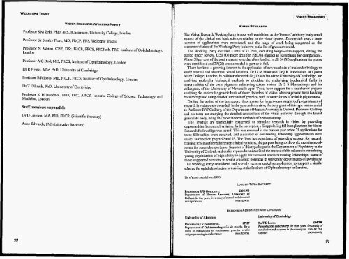 The Wellcome Trust Eighteenth Report (1988-1989)