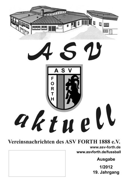 90542 Eckental/Herpersdorf Tel: 09126 - 286118 - Fax - ASV Forth