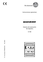 Manual de instrucciones (espaÃ±ol) D100 - IFM Electronic