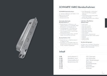 VARIO Bandaufnahme V 3610 - Schwarte