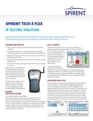 SPIRENT TECH-X FLEX - Spirent Communications