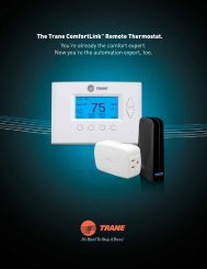 The Trane ComfortLink™ Remote Thermostat.