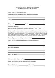 contract staff appointment form - Human Resources