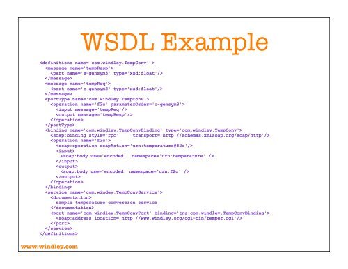 Service Oriented Architecture Slides - Phil Windley's Technometria