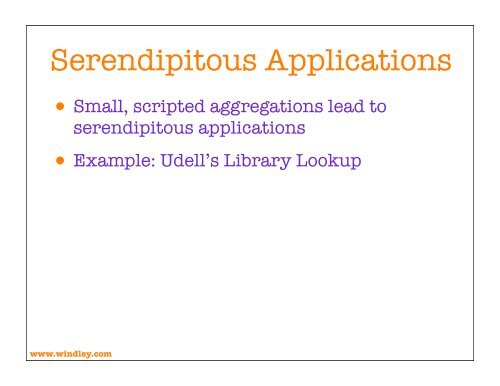 Service Oriented Architecture Slides - Phil Windley's Technometria