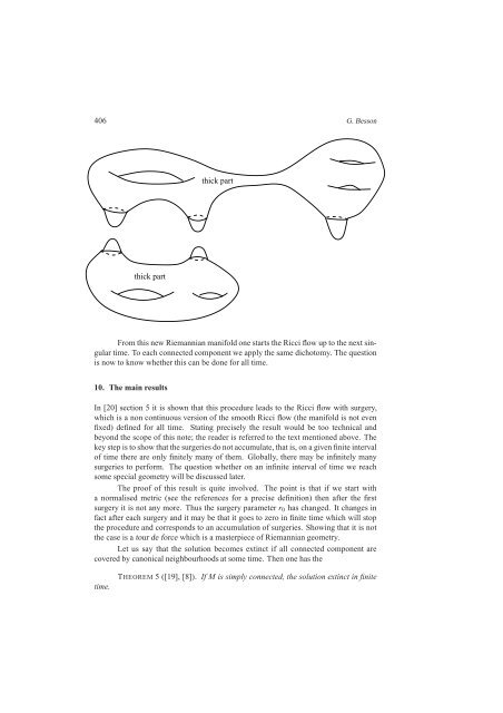 G. Besson THE GEOMETRIZATION CONJECTURE AFTER R ...