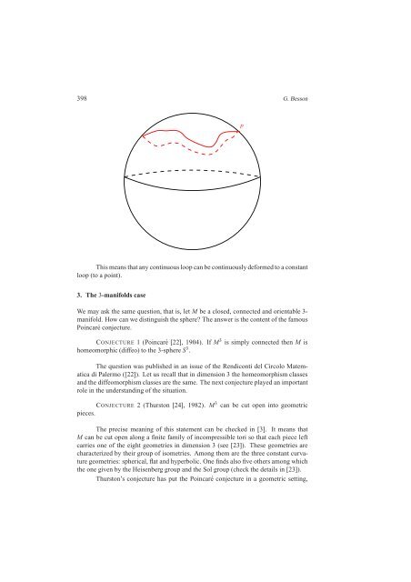 G. Besson THE GEOMETRIZATION CONJECTURE AFTER R ...