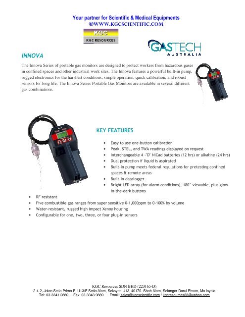 Portable Single Gas Detector ToxiPro & Toxi Ltd - KGC Resources ...