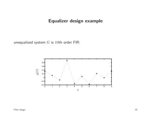 Filter design and equalization - MIT OpenCourseWare