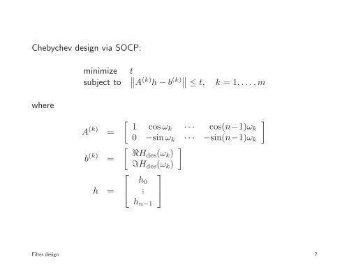 Filter design and equalization - MIT OpenCourseWare