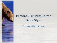 Personal-Business Letter Block Style - Mr. Behling's Web