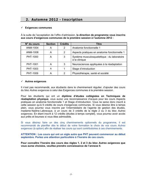 Document d'accueil - FacultÃ© de mÃ©decine - UniversitÃ© Laval