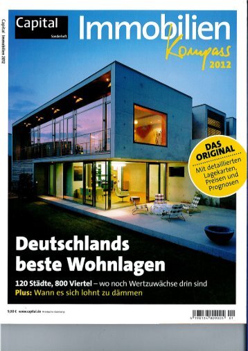 Capital Immobilien-Kompass 2012 "Deutschlands beste Wohnlagen"