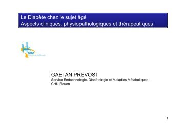 Dr Prevost – Diabète - PIRG