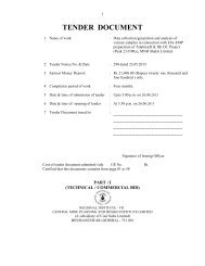 TENDER DOCUMENT - CMPDI