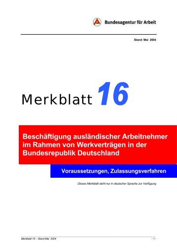 Merkblatt 16