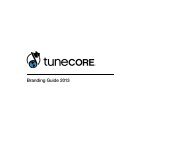 Branding guidelines - TuneCore